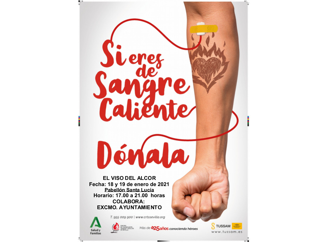 cartel donacion sangre